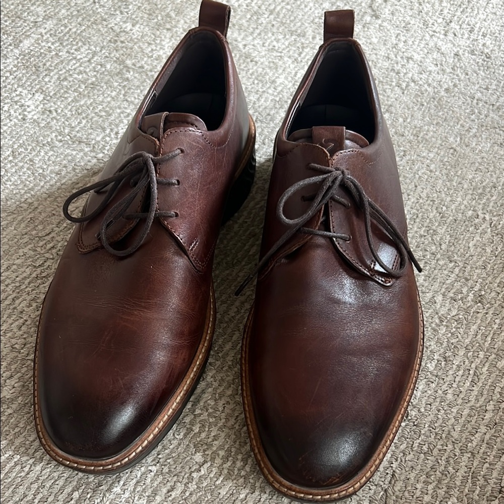 Ecco st 1 Classic Brown Leather Men's Shoes